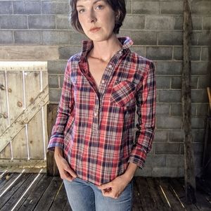 SF Designed & Manufactured Plaid Button Down